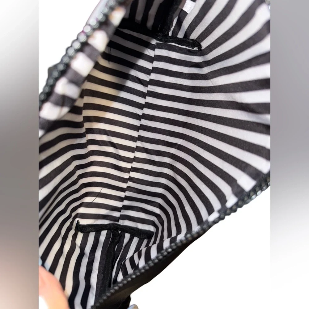 Marc Tetro NWT Classic Marc Adorable Colorful Floral Dog Print Cosmetic Bag - Picture 4 of 5